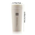 JEAYE Plastic Portable Environmental Double-Layer Coffee Cup Leak-proof Thermal Mug Thermos Bottle Tea Water Bottle Travel Mug.