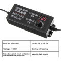 DC 3V-24V 5A Adjustable AC To DC Power Adapter DC Voltage Regulated Adapter Universal Adjustable Power Supply with Display Screen. 