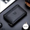 Avro Men Wallets Buffalo Leather Short Wallet Business Wallets Pure Clutch Wallets Multi-Card Position Wallets Pure Leather Wallet Travel Purses Pouch ID Credit Cards Holders. 