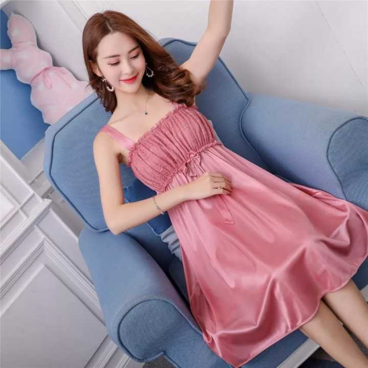 Lace%20Design%20Silk%20Satin%20Nighty%20-%20Image%202