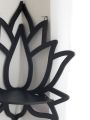 Lotus Crystal Corner Shelf Crystal Shelf Display Black Wooden Wall Shelves Essential Oil Shelf Witchy Decor Aesthetic Spiritual. 