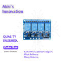 4-Channel Relay Module For Arduino based Home Automation 5V DC No Ratings. 