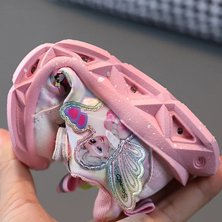 Disney%20Girls'%20Casual%20Shoes%20Led%20Light%20Shoe%20Leather%20Fashionable%20Children's%20Sports%20Frozen%20Princess%20Elsa%20Pink%20Purple%20Shoes%20Sneakers%20-%20Image%206
