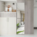 4Pcs Acrylic Mirror Wall Stickers Thicken-2mm Mirror Sheeting Decor Self-adhesive DIY Wall Sticker for Wardrobe Bathroom Home.