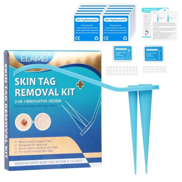 Auto Skin Tag Remover Double Head Wart Removal Pen Set Mole Warts Skin Blemishes Painless Cleaning Skin Care Tools Home Use