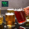 Luxury Drinkware Drinking Glass Mugs / Water Mug With Handle 400ml Creative Sublimation Steins Glass Mugs Glassware. 