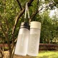 800ml/600ml Large Capacity Sports Fruit Lemon Juice Drinking Bottle Infuser Clear Portable Plastic Water Bottle.