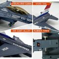 Fighter Jet Toy F-16 Toy Jets for Kids Military Plane Army Air Force Pull Back Fighter Toy diecast Metal Aircraft with Spray Effect Lights and Sounds for Boys Girls Age 3-12+ (F 16 Blue). 