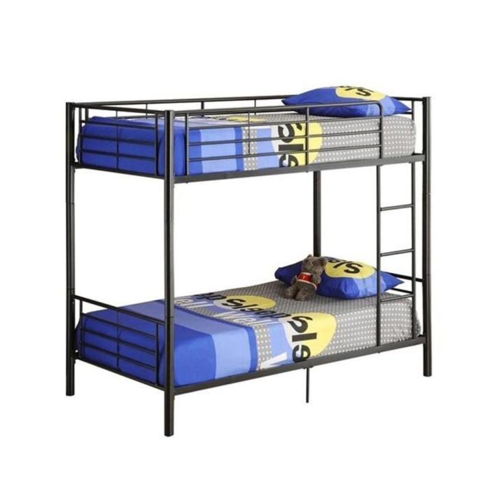 Steel Bunk Bed - Black