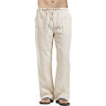 Cotton Linen Pants
Straight Wide Leg Pants
Elastic Waists Trousers
Loose Long Pants
Men's Trousers. 