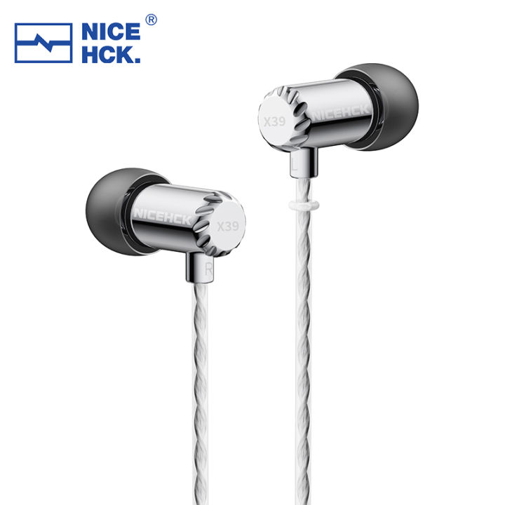 NiceHCK X39 L Plug HIFI Wired In-Ear Earphone Mini 6mm