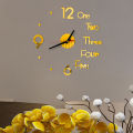 3D Mirror Wall Clock Modern Design Creative Acrylic Quartz Wall Clocks Stickers Podazz. 