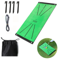 Golf Swing Mat Batting Trajectory Direction Detection Training Pad Green for Indoor/Outdoor Swing Detection Batting.