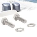 Outboard Water Pump Impeller Screws Water Pump Impeller Repair Kit Hexagonal Head 2PCS Perfect Fit for Replacement. 