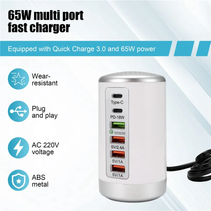 65W%20USB%20Multi%20Port%20Charger%20Hub%20QC3.0%20Fast%20Charger%206%20Port%20Type%20C%20PD%20Charger%20Mobile%20Phone%20Charging%20Dock%20Station%20A%20EU%20Plug%20-%20Image%204