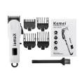 Kemei km-809A AC DC Digital Rechargeable Electric Hair Cut Trimmer.