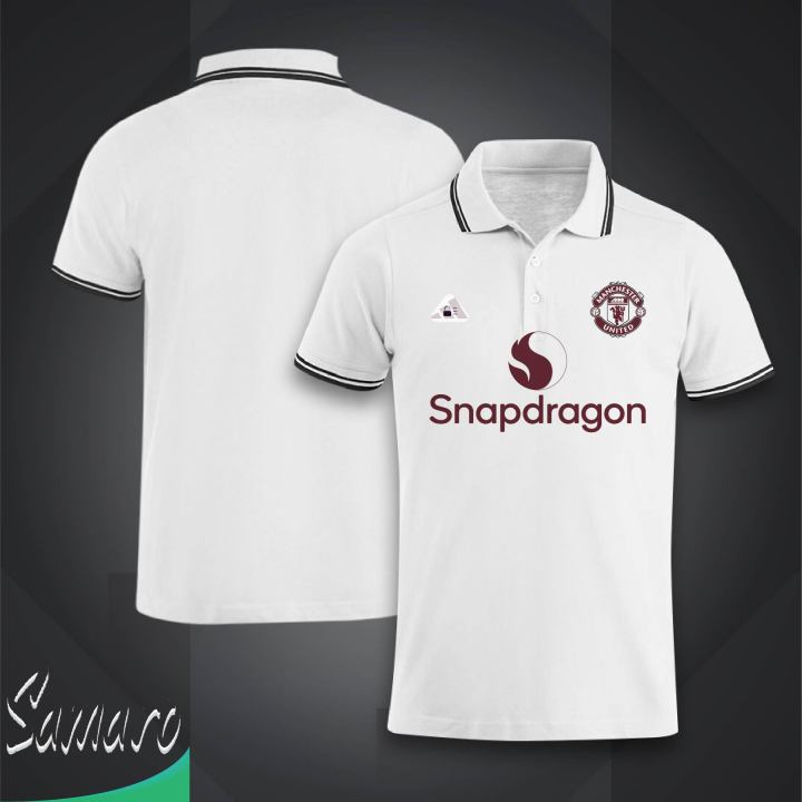 Man-u Short Sleeve Collar Polo Football Jersey For Men - Half Sleeve Collar Polo Man t shirt - Man-n Fan Jersey