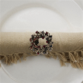 24Pcs Christmas Wreath Napkin Rings Metal Napkin Buckle Napkin Holder Napkin Circle. 