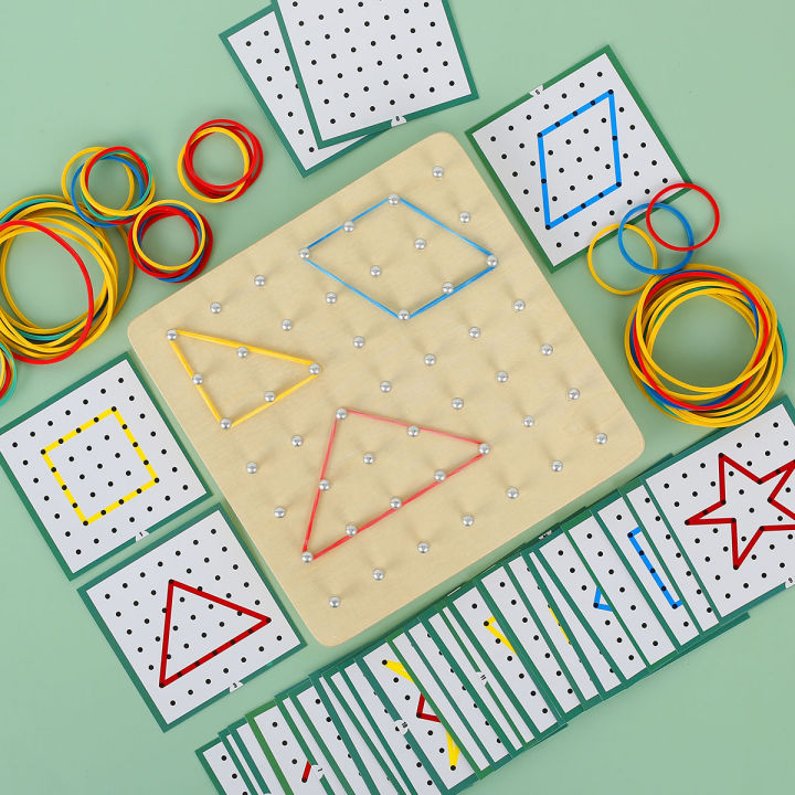 Montessori%20Wooden%20Geoboard%20Mathematical%20Manipulative%20Material%20Array%20Block%20Geo%20Board%20Graphical%20Educational%20Toy%20With%20Pattern%20Cards%20-%20Image%205