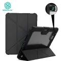 Nillkin Slide Camera Case for Apple iPad Pro 11 (2024) iPad Cases Camera Protection Shield Hard PC Back Panel + Soft TPU Border Smart Flip Cover Shockproof Tough Back Cover. 