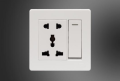 Energypac EG Aristro Series 13A 5 Pin Multi Function Combination Universal Socket 5Pin Electrical Wall Switch.