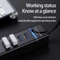 Usb3.0 Hub 4-Port High-Speed USB Splitter for Hard Drives USB Flash Drive Mouse Keyboard Extend Adapter Usb Hub Pc Accessories.