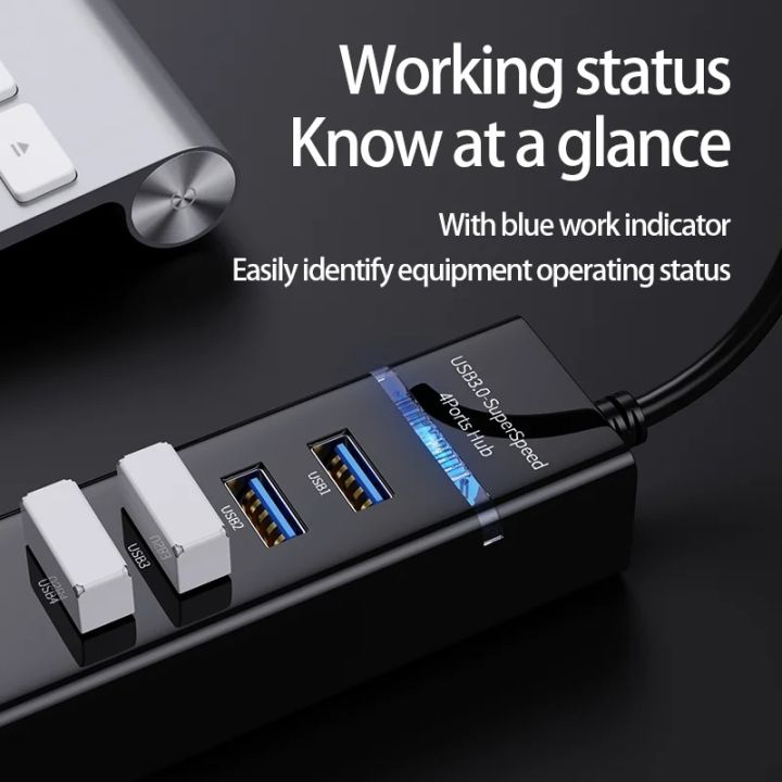 Usb3.0%20Hub%204-Port%20High-Speed%20USB%20Splitter%20for%20Hard%20Drives%20USB%20Flash%20Drive%20Mouse%20Keyboard%20Extend%20Adapter%20Usb%20Hub%20Pc%20Accessories%20-%20Image%204