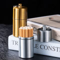 05/10/20 Pcs Mini Portable Cigarate Case with Keychain Capsule Waterproof Metal Cigaretes Cigar Box for Gift. 
