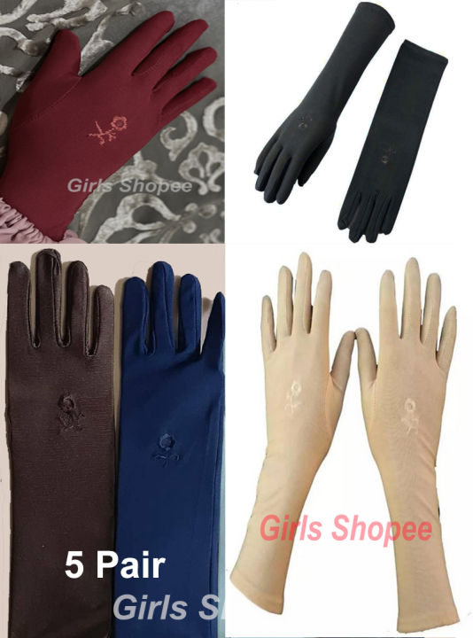 Muslim%20Women%E2%80%99s%20Long%20Cotton%20Hand%20Socks,%20Solid%20Color,%20Breathable%20Fabric%20-%20Image%203