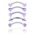 Eyebrow Piercing Set 16G Curved Barbell Piering Rook Daith Earring Bulk Cartilage Helix Jewelry Tragus Piercing Labret Lip Ring. 