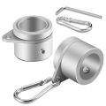 2 Pcs Flag Pole Rings Anti Wrap Flag Pole Clips Swivels 360° Rotating Flagpole Flag Mounting Rings 1 Inch. 