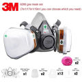 3M 6200 Gas Mask Gas-Proof Half Face Mask Series Combination Matched with 6001/2091/5n11 Filters Chemical Organic Protection.