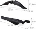 Bicycle Mudguard Set,Splash Protection for Front & Rear Mudguard for Any Bicycles MTB Mountain Bike Bicycle Accessories 3 pcs. 