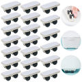 20 Pieces Self Adhesive Wheels Caster Cart on Wheels Boxes Caster Small Caster Paste Plastic Wheel Sticky Caster.
