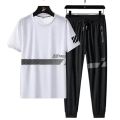 New Stylist Printed Cotton Half Sleeve T-Shirt & Full Pant ( Combo Set ) For Men. 