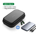 (Only Case) UGREEN USB C Hard Drive Enclosure for 2.5inch SATA SSD HDD, Aluminum USB C to SATA Adapter USB 3.1 Gen 2 Support SATA III for Mac-Book Pro Air Samsung. 