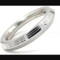 Stainless Steel Silver Round Panjeb Bracelet For Men.