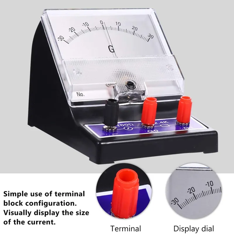 Ammeter Sensor Sensitive Ammeter 30-0-30 UA Galvanometer Scientific Current Sensor ...