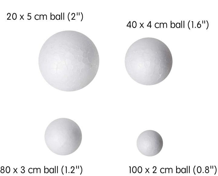 20ps%204%20Different%20sizes%208/1.2/1.6/2%20Inches%20White%20Craft%20Foam%20Balls,%20Foam%20Craft%20Balls,%20Foam%20Balls%20For%20Arts%20and%20Crafts,%20DIY%20Craft%20For%20Home,%20School%20Craft%20Project%20-%20Image%204
