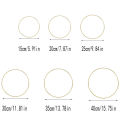 15-40Cm Metal Ring Wedding Bride Garland Flower Ring DIY Dream Catcher Circle Hoops Floral Wreath Hanging Decoration 1Pcs. 