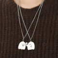 Cute Ghost Little Monster Necklace For Lover Couple Necklaces Pendant Jewelry Gift.