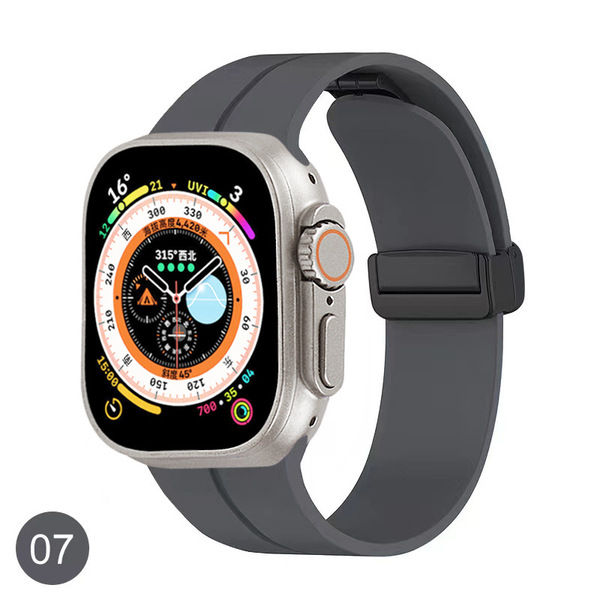Watch Magnetic Strap For Apple watch strap 44mm 42mm 45mm 49mm Silicone magnetic sport straps i watch ultra