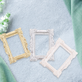 9 Pcs Photo Frame Ornaments Holders Picture Frames Mini Houses Miniature Photograph Background Props Retro Resin Compact Wall. 