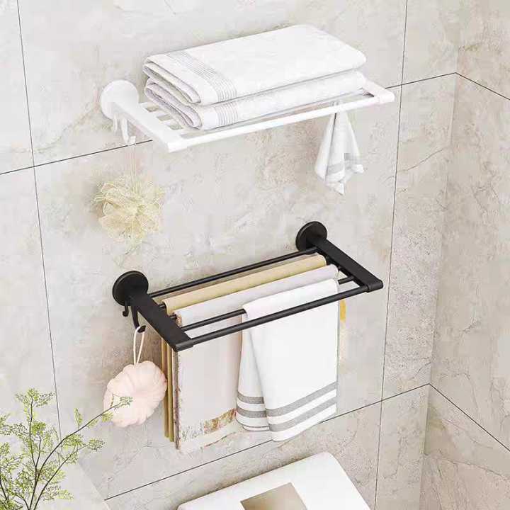 Multi Functional Nail Free Bathroom Storage Rack, Towel Rack, Sock Rack, Towel Rack, Slipper Rack