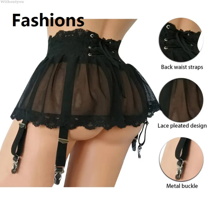Fashions%20Withoutyou%20Panties%20high%20waist%20garter%20double%20row%20adjustable%20net%20skirt%20New%20style%20plus%20size%20waistband%20ladies%20panties%20hot%20lace%20garter%20buckle%20-%20Image%204