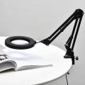 72 LED 10X NEW Illuminated Magnifier USB 3 Colors LED Magnifying Glass for Soldering Iron Repair/Table Lamp/Skincare Beauty Tool.