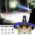 LED Headlamp Flashlight Rechargeable Headlight Waterproof Head Lamp Outdoor Camping Running Fishing Tools Accessories. 