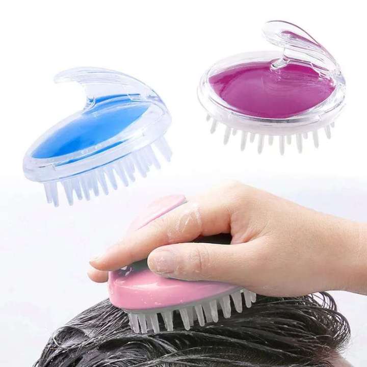 Scalp Massage Brush Silicone Shampoo Brush Hair Washing Clean Comb