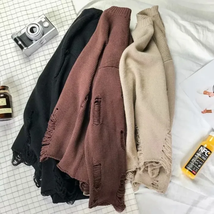 %E3%80%90NShisasN%E3%80%91Autumn%20and%20Winter%20Sweaters%20Men's%20Broken%20Hole%20Loose%20Fashion%20Korean%20Version%20Hollow%20out%20Beggar%20Round%20Neck%20Couple%20Pullover%20Knit%20-%20Image%202