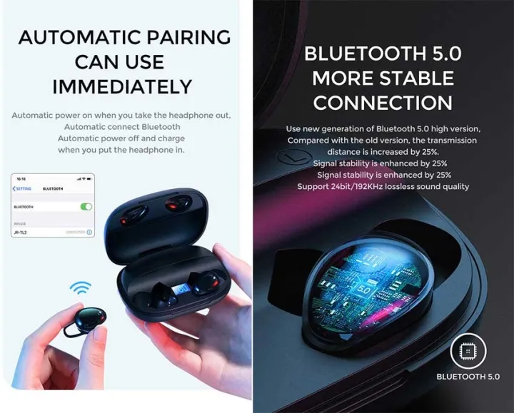 JOYROOM%20TL2%20Bluetooth%205.0%20TWS%20Wireless%20Earphones%20Touch%20Control%20Sports%20Earbuds%20with%20Mic%20Waterproof%20for%20iPhone%20Samsung%20Huawei%20-%20black%20-%20Image%204